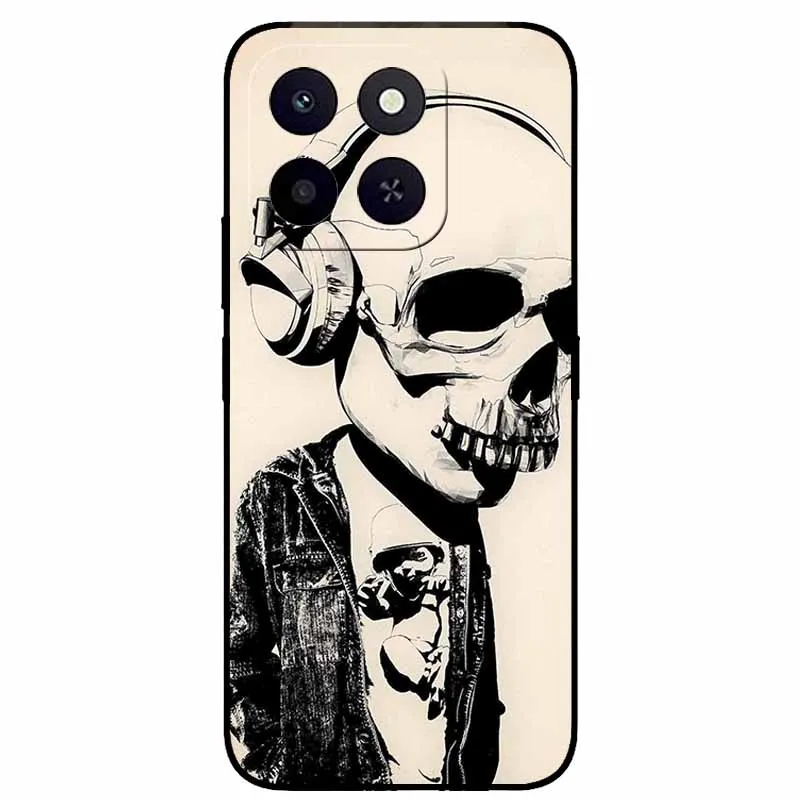Wolf Bumper Silicone TPU Phone Case - Planet Protective Cool Animal Coque, 6.61