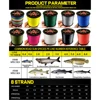 GHOTDA X8 PE Fishing Line 1000M 500M 300M Braided Multifilament 0.14-0.5mm Multicolour Fishing Weave Extreme Super Strong 2