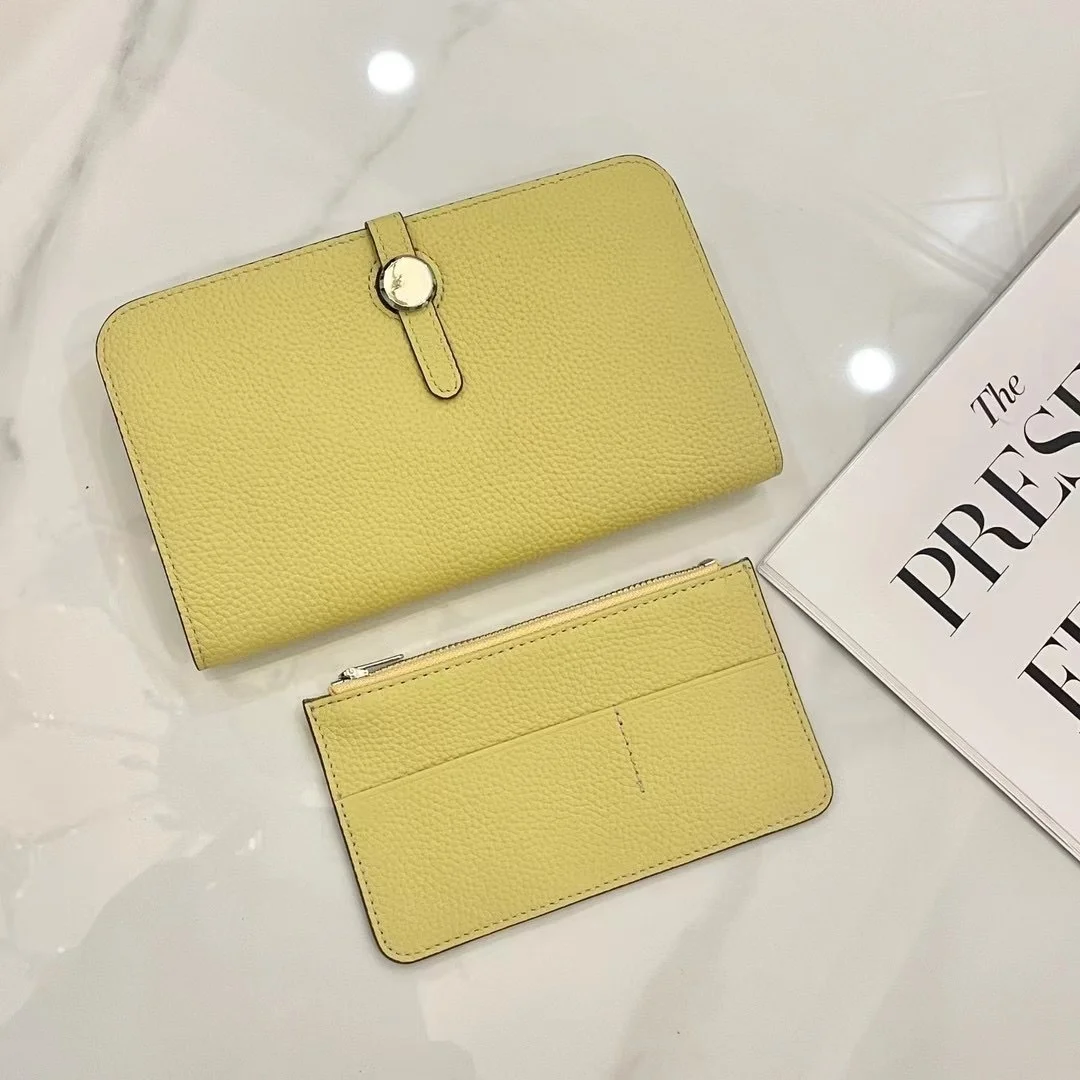 Luxury Genuine Leather Slim Wallet - Unisex High-Grade Cowhide Design
