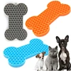 1PC Dog Slow Food Pad Bone Silicone Pet Licking Pad Pet Placemat Cat Slow Feeding Mat Dog Lick Mats Silicone 6