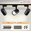 110V 220V Spotes To Ceiling Lighting Rail COB Track Light System Spotlight Fixture Track Lamp Set For Kitchen Living Room Store 1