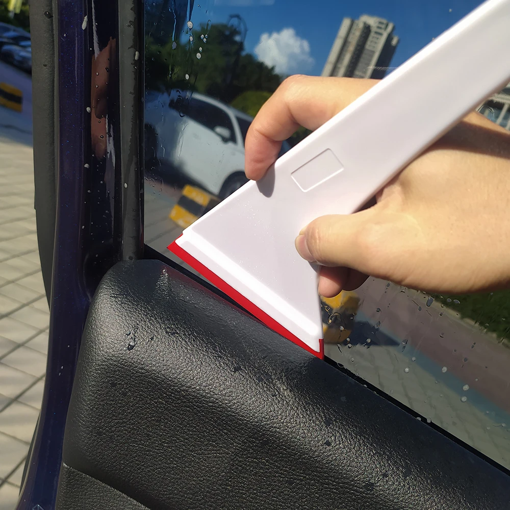 Raspador de Instalación de película de ventana de envoltura de coche, rasqueta de goma sin arañazos, pala de nieve, herramienta de limpieza de vidrio para el hogar y la Oficina, B92