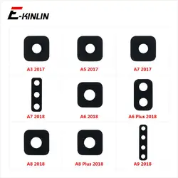 Rear Camera Lens With Glue Sticker For Samsung Galaxy A3 A5 A7 A6 A8 Plus A9 2018 2017 Back Camera Glass Replacement Parts