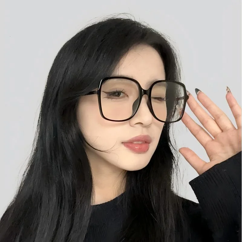 Women Prescription Oversized Minus Glasses Blue Light Blocking Short-sight Eyeglasses High Definition Near Sight Eyewear To -4.0 - 3