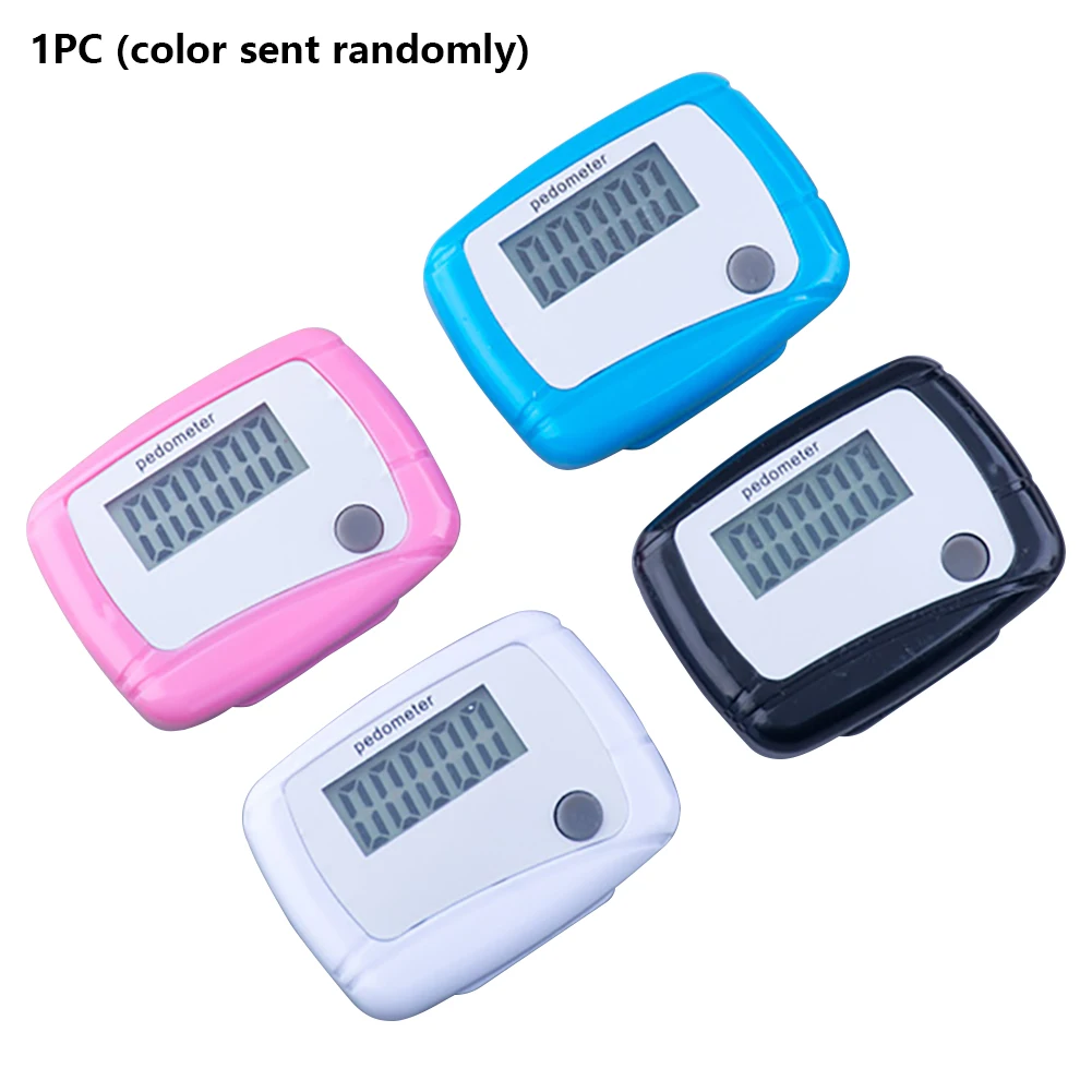 Walking Pedometer Digital Display Outdoor Hiking With Belt Clip Gym