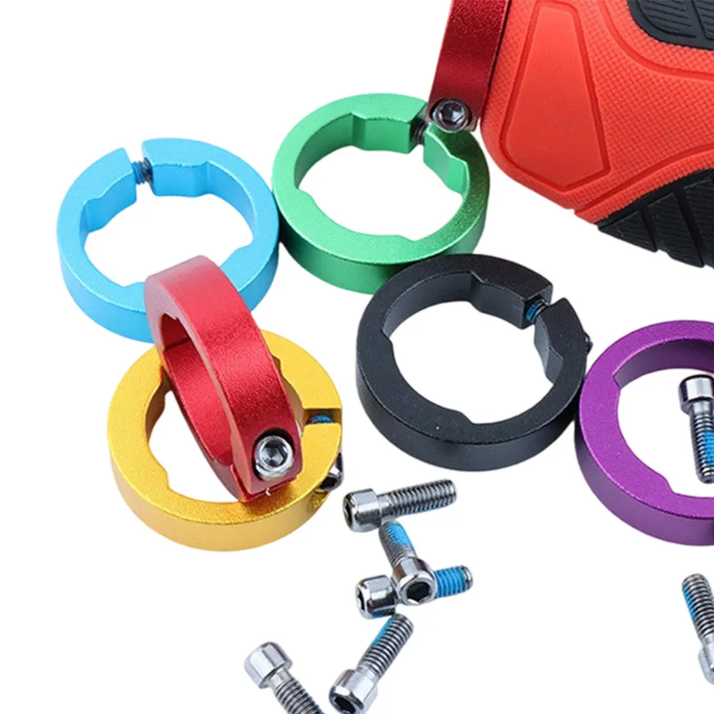 1Pc Bicycle Grips Lock Rings 8/12mm Aluminum Alloy End Ring Lock On MTB Mountain Road Bike Handlebar Parts Bicycle Accessories