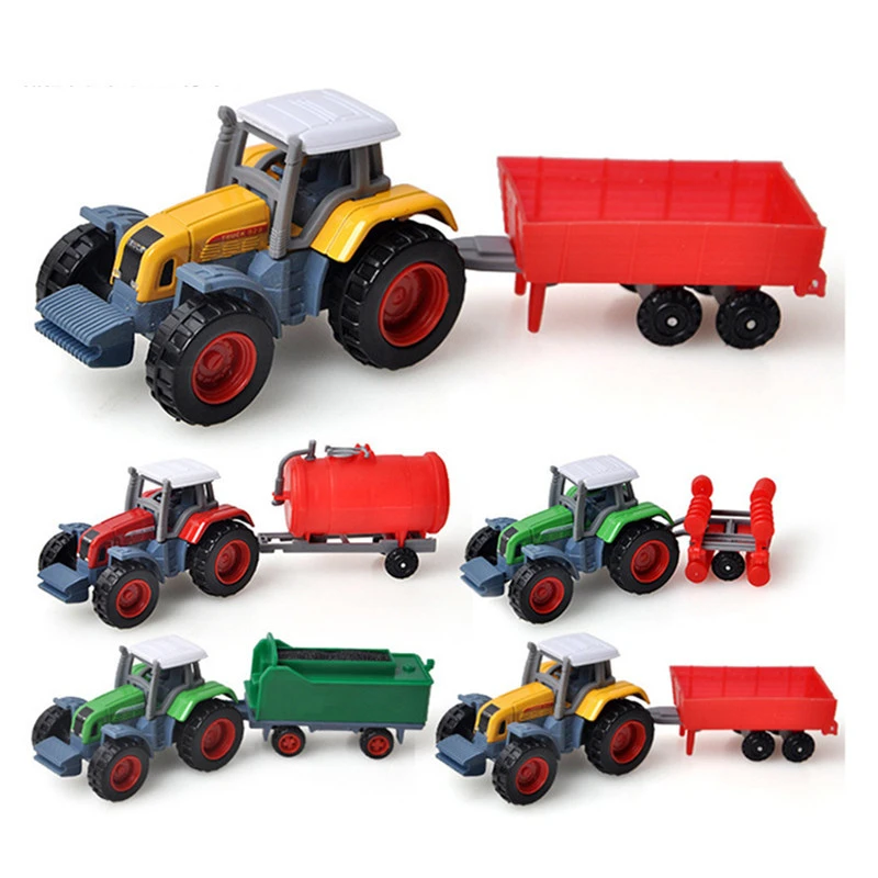 Diecast Farm Vehicles Mini Car Model Engineering Car Model Tractor