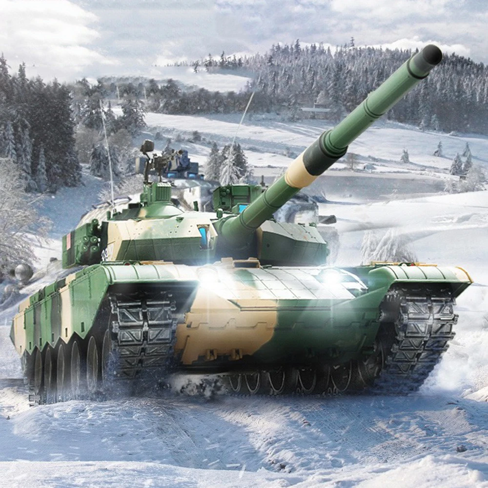 COOLBANK RC HOBBY 2.4Ghz Henglong 1:16 Scale 7.0 ZTZ 99A MBT  RTR RC Tank 3899A-1 Tank Model Military Vehicle Toys Boys Age 14+ 6