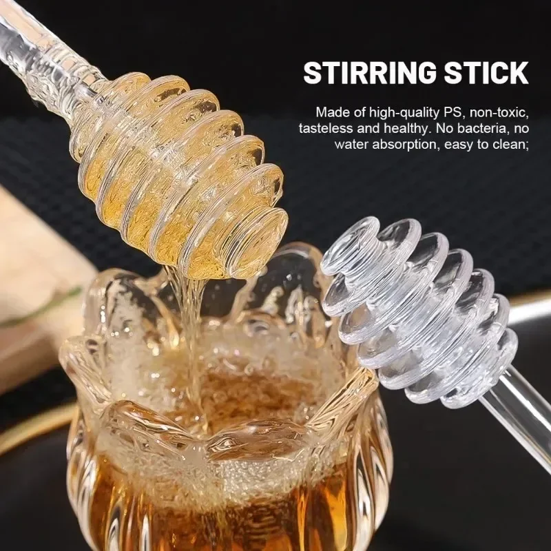 Aazon.co: ZZHXS 1 Piece Glass Honey Ja Syrup Dipping Stick Honey