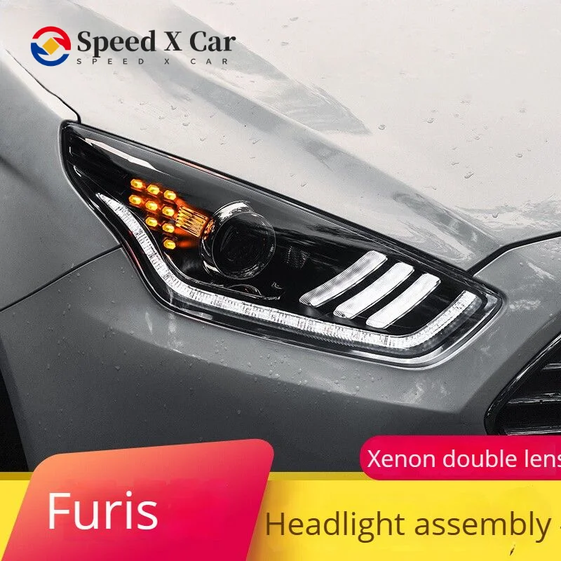 

Speed-x Suitable For Ford Forus Headlight Assembly Modified Mustang Led Day Running Lights Led Turn Signal Xenon Headlights