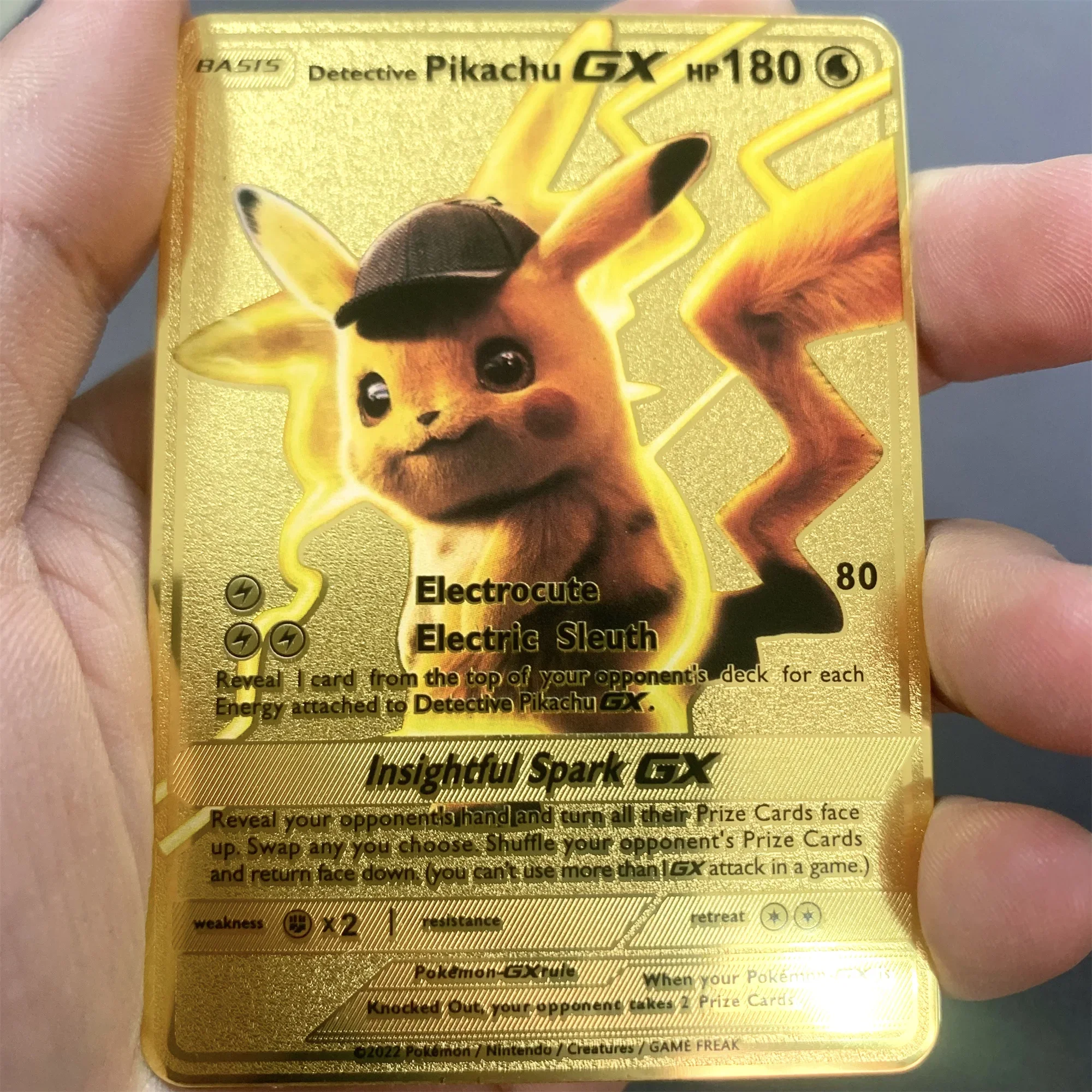 thumbnail image 1 of Metal Card Gold Vmax Card Pikachu Charizard English Iron Cards Mega Vstar GX Package Anime Game Battle Collection Gifts, 1 of 5