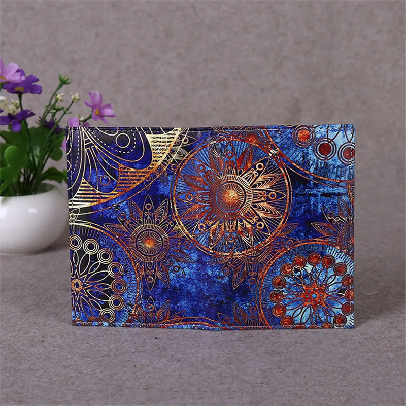 Starry Sky Travel Passport Holder - Stylish PU Leather Wallet