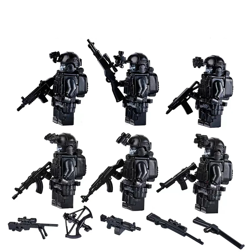 Military Building Blocks, Ghost Camouflage, Special Forces, Dolls, Weapons and Equipment, Birthday Gifts, Humanoid Dolls.