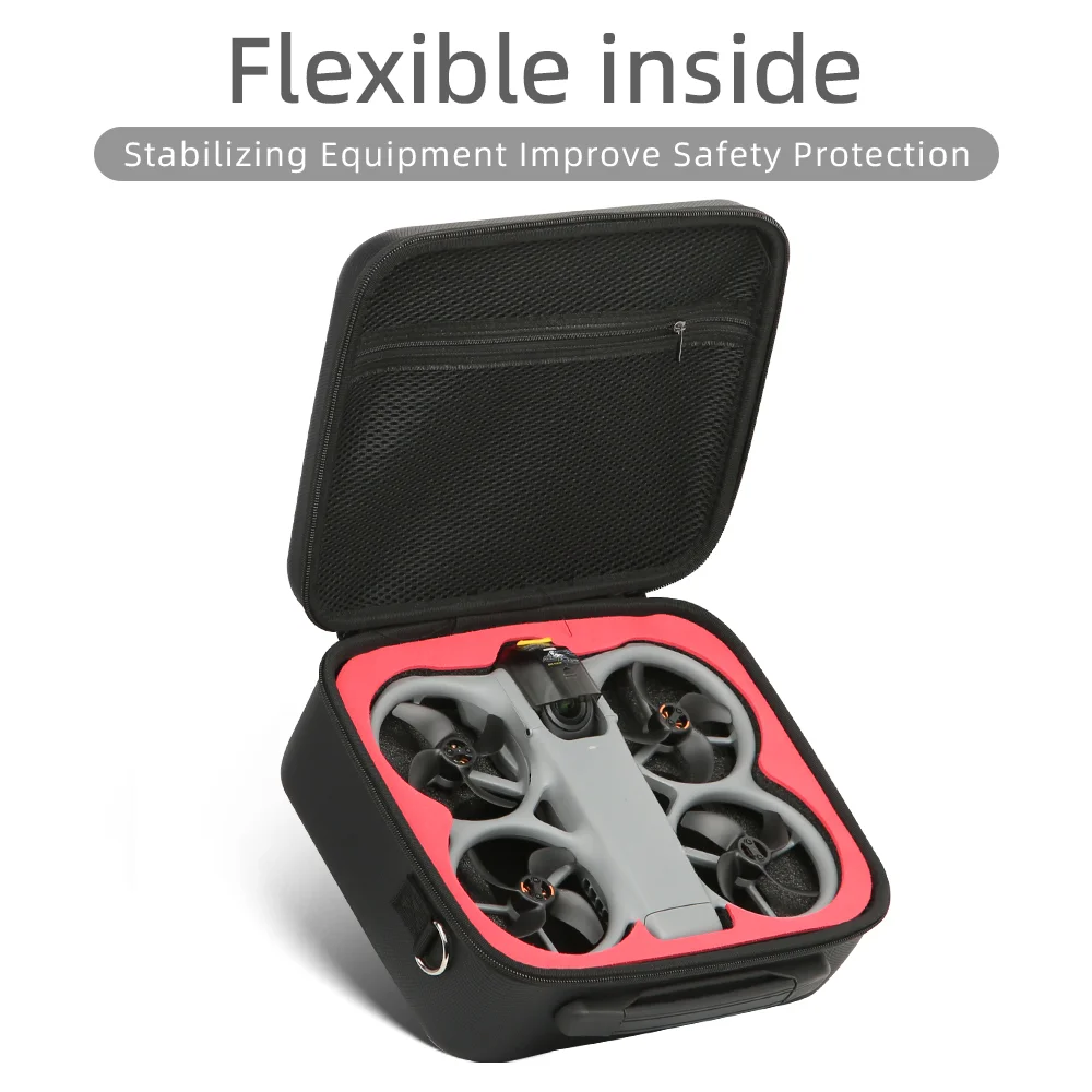 DJI Avata 360 호환 PU 휴대용 케이스, 드론 보호, 컴팩트한 보관 및 간편한 운반용