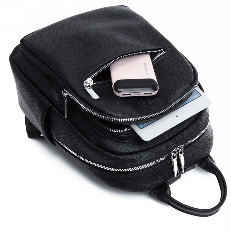 New Urban Minimalist Women's PU Backpack Lightweight Travel Backpack High-end Women's Bag Large Capacity Travel Bag Hot Selling 2