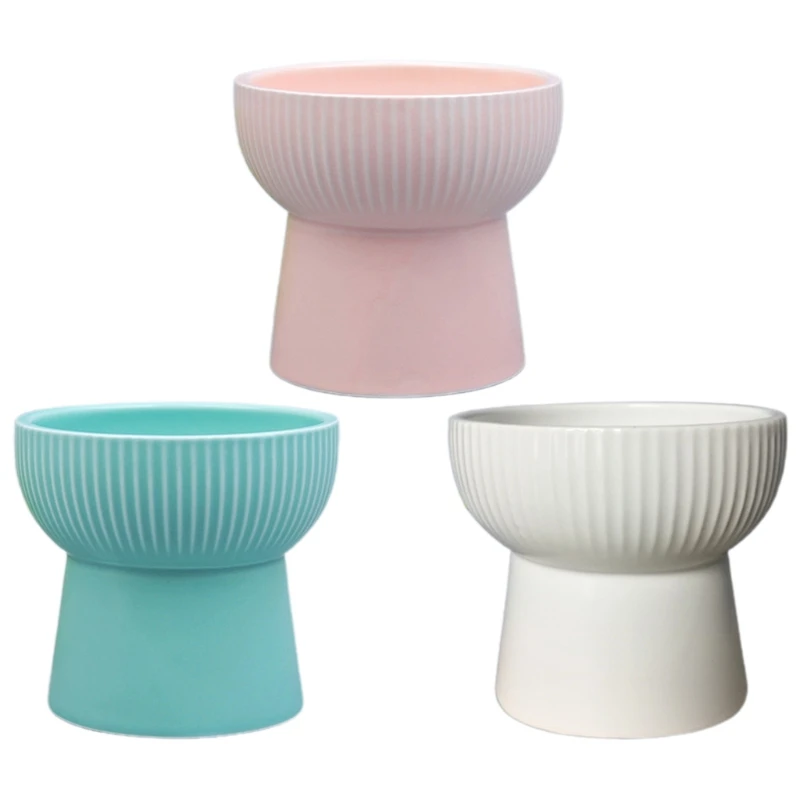 

Керамическая приподнятая миска для домашних животных, кошек, собак, еды, воды, диспенсер для снятия стресса