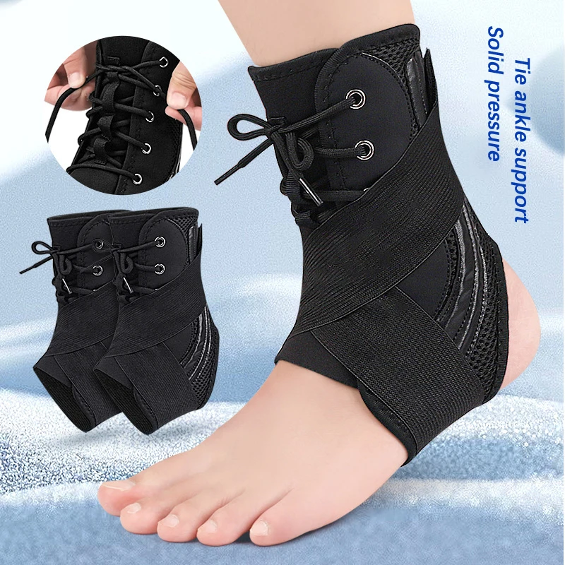 1pc Ankle Brace Support Adjustable Bandage Sports Foot Anklet Wrap Elastic For Guard Sprains Injury Protector Unisex