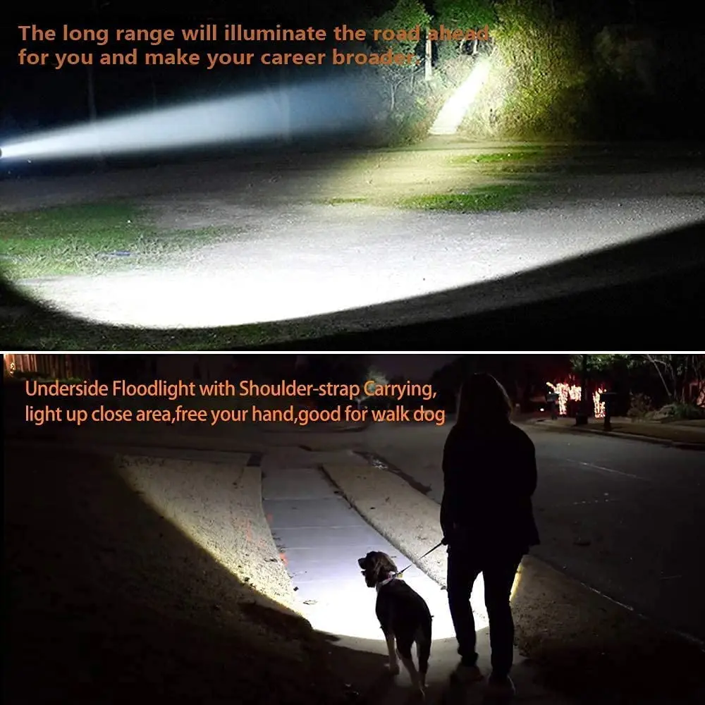 18V 2000LM LED Flashlight Outdoors Spotlight Light for Makita BL1430 BL1830 Lith