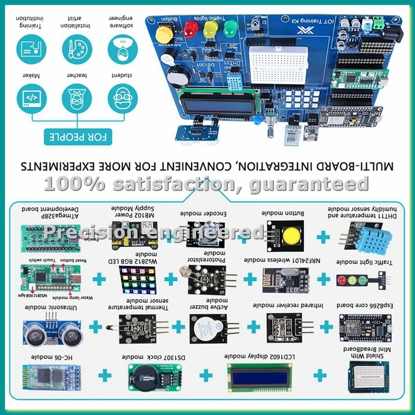 전문가용 IOT 프로그래밍 키트, 자동화 전자 프로젝트 키트, 초보자용 세트-TCES 제작 키트