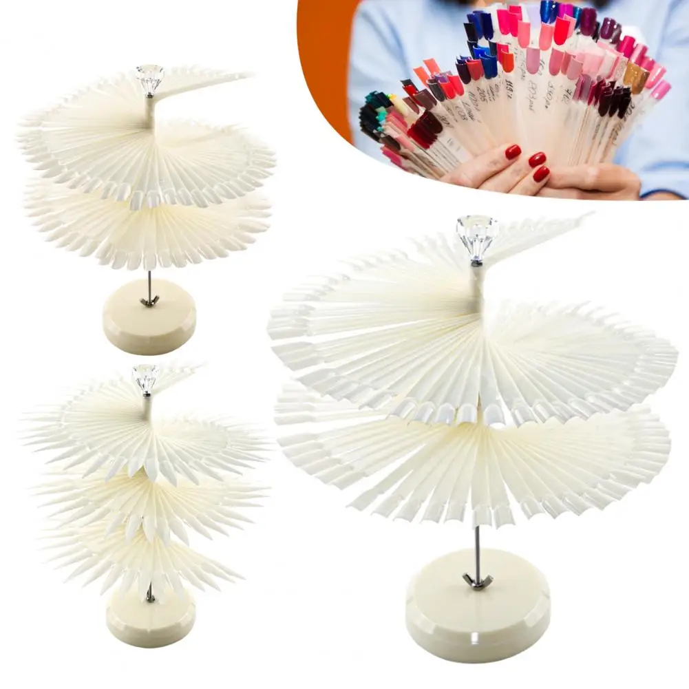 1 Set Clear Nail Sample Color Swatch Sticks Gel Polish Display Spiral Practice Sticks Punte Per Unghie Finte Acriliche Trasparenti