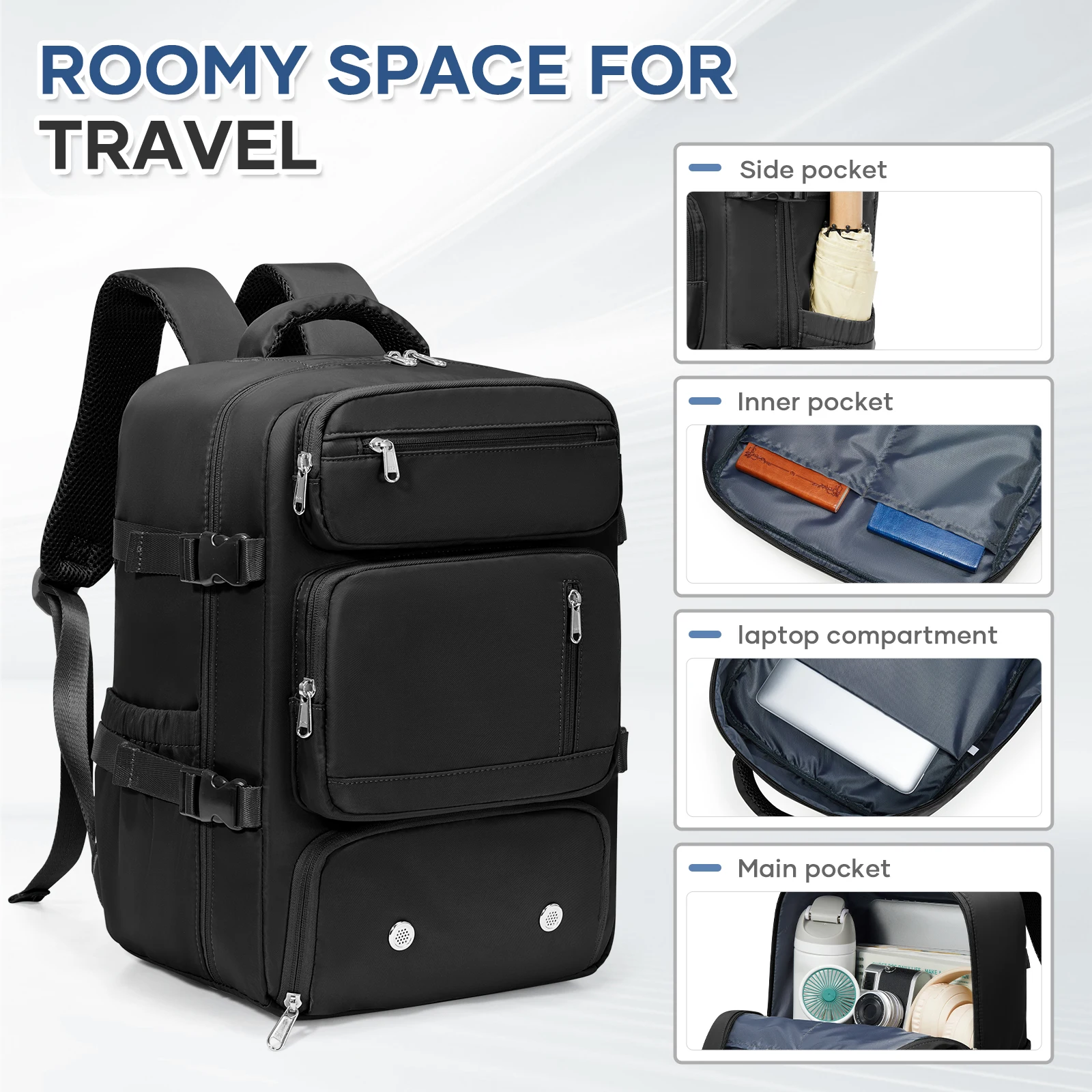 Travel Laptop Backpack For Men, Ryanair Cabin Bag 40x30x20, Business Anti Theft Backpack, Hand Luggage Backpack, Hiking Backpack