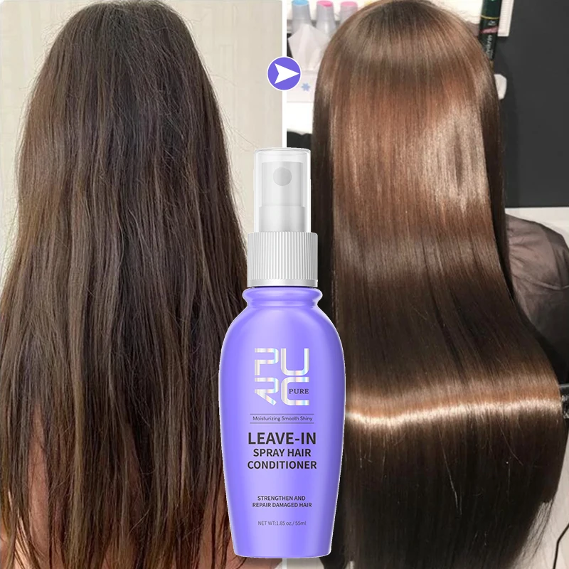 PURC Leave-In Spray Hair Conditioner Hair Treatment Spray Repair Dry Damaged Eliminates Frizz Straightening Fluffy Care hair protection spray hair conditioner