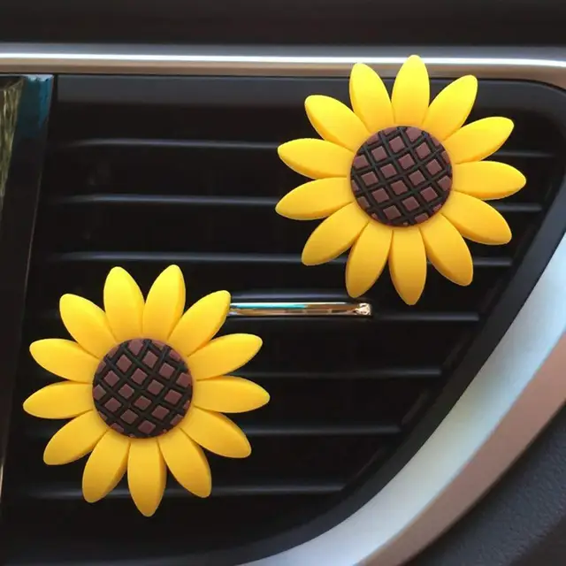 Auto Sonnenblume Entlüftung clips Sonnenblume Parfüm Clip mit
