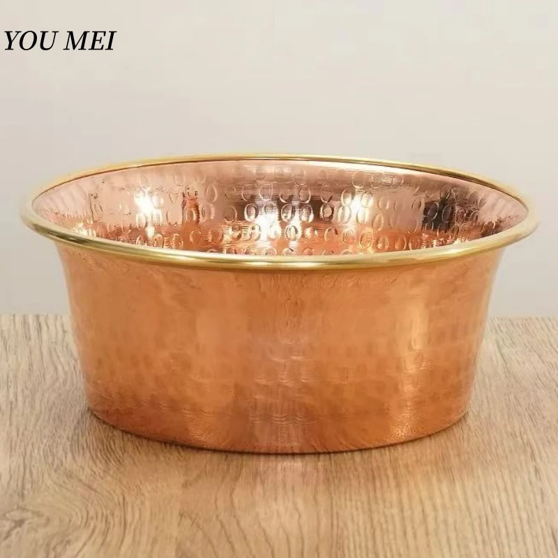 Hammered Copper Offering Bowl 6