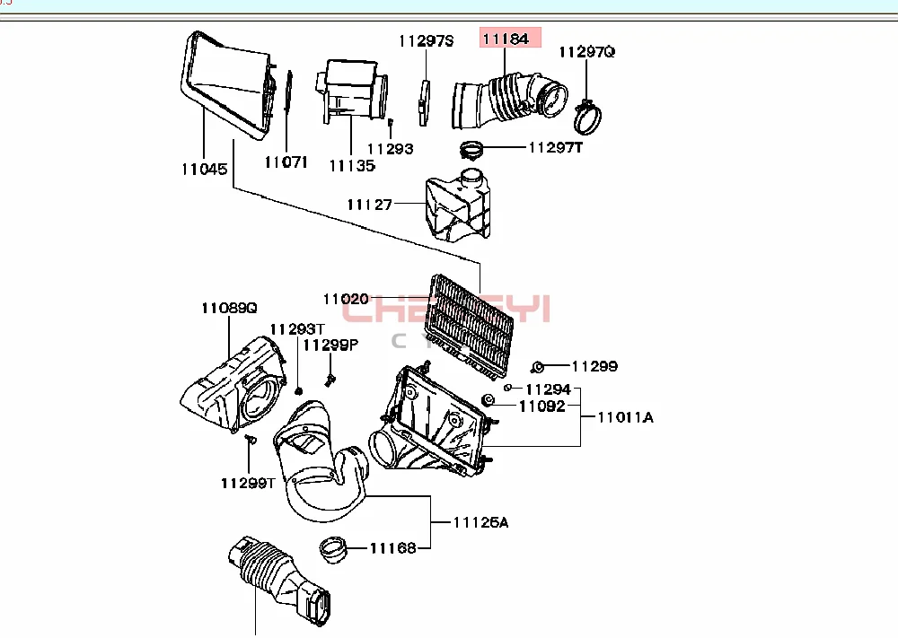 6G72   ȣ  Lntake  Lnlet ȣ Pajero Montero V13W V23W V43W MD    Ʃ 165350   MR 161596