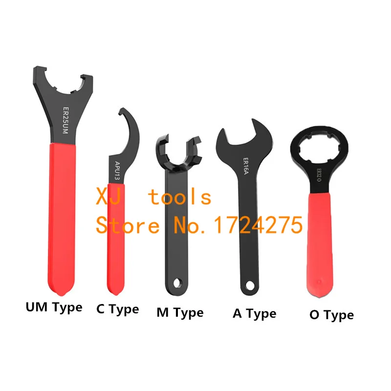 ER Collet A/M/UM/C/O Type Wrench ER8 ER11 ER16 ER20 ER25 ER32 ER Spanner for Collet Chuck Holder CNC Milling Tool Lathe Tool NEW