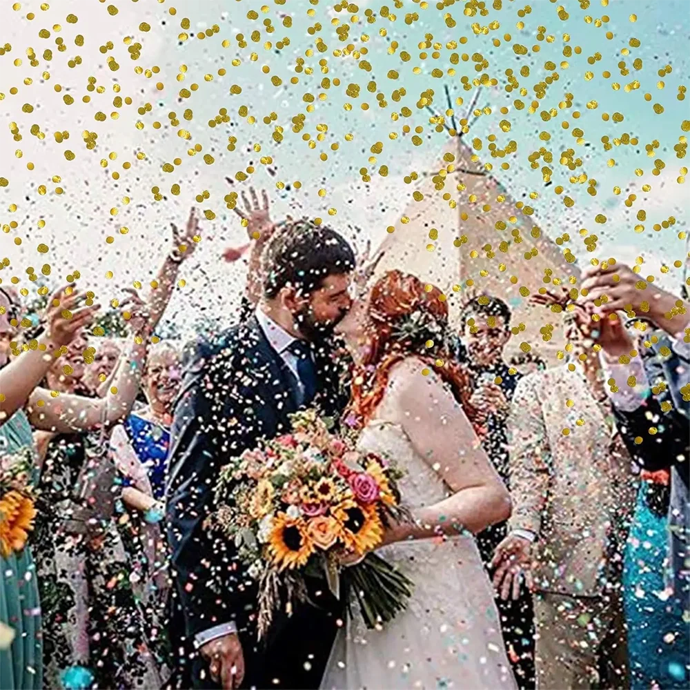 Heart Confetti Cannon Wedding Streamers Party Popper, image size:1000x1000