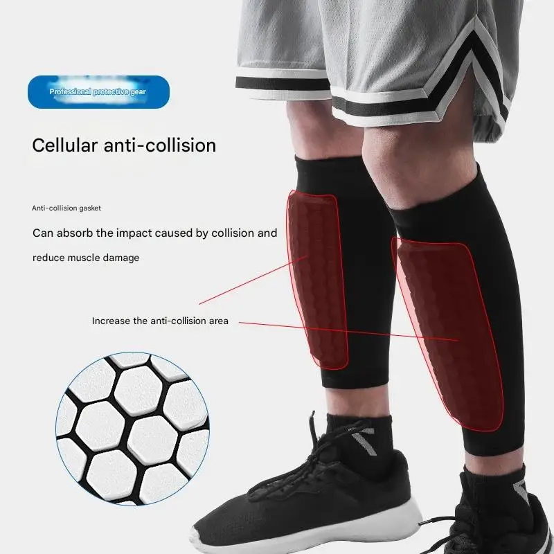 Breathable Anti Collision Football Leg Guards Socks