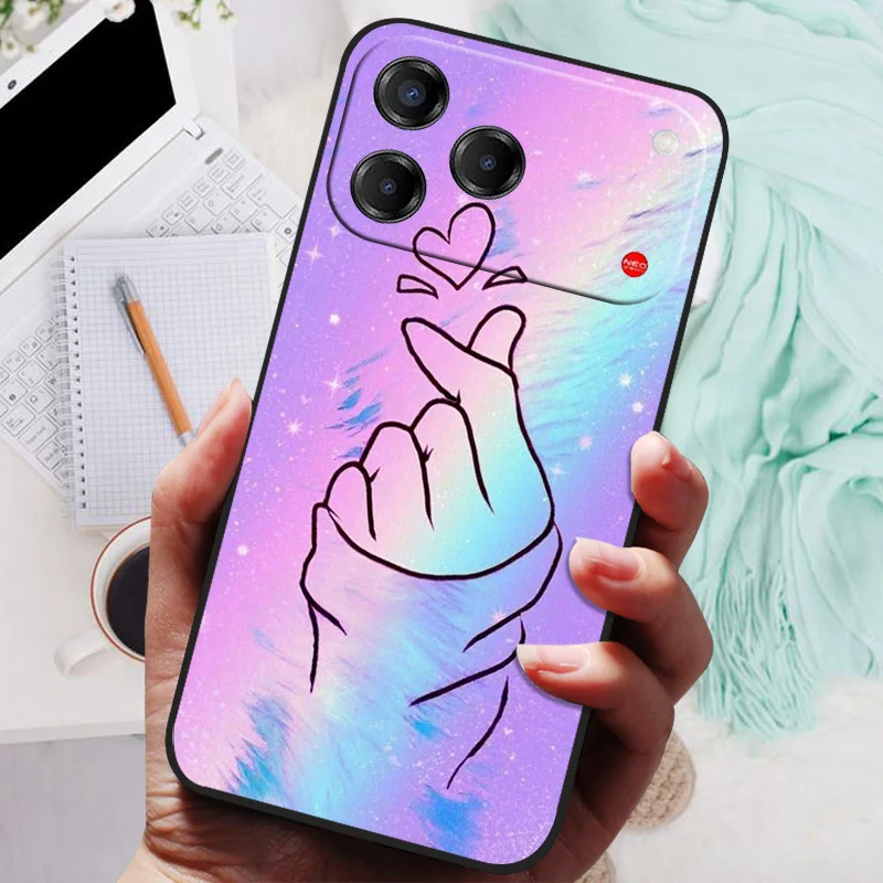 Cat Design Shockproof TPU Silicone Phone Case - Soft Protective Cover with Printing