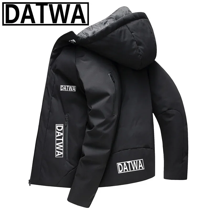 

Datwa Men's Fishing Suit Winter Windproof and Warm Thick Down Jacket Skiing Sports and Mountaineering Down Fishing Suit Jacket