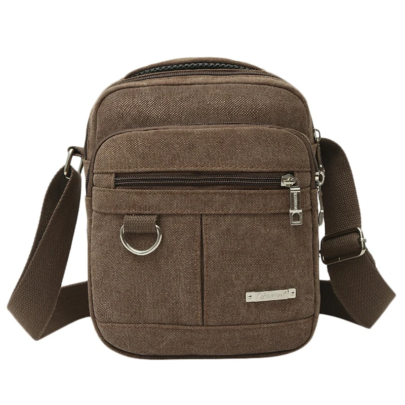 

Холщовая Сумка на плечо для мужчин, повседневный дорожный и школьный мессенджер