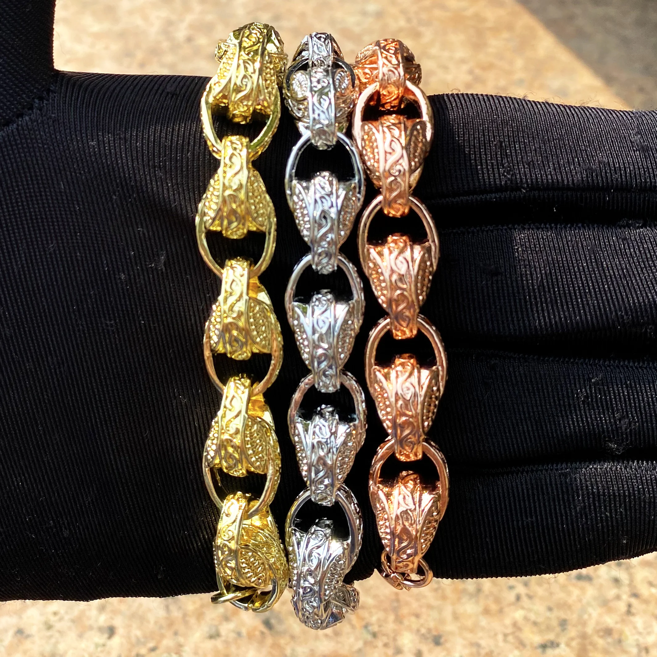 سوار Aokaishen-Tulip Belcher للنساء ، النحاس المطل...