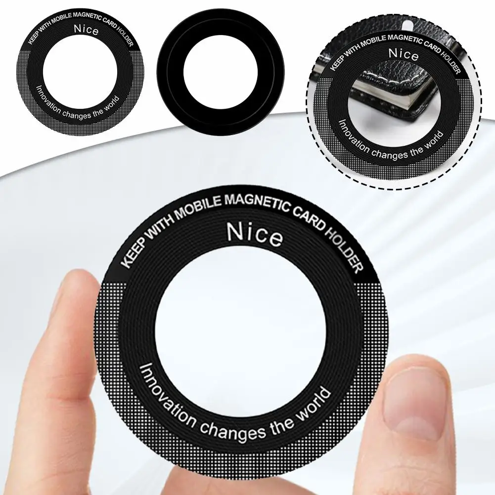 Magnetic Plate Ring for MagSafe Universal Metal Sticker Support Wireless Charger Sheet For iPhone Samsung Xiaomi Car Phone Stand