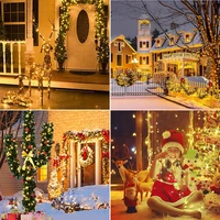 Guirlande lumineuse solaire LED, imperméable, pour l'extérieur, décoration de jardin, féerique de noël 5