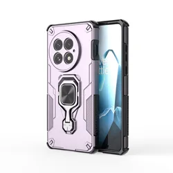 Enhanced Multi-layer 360° Kickstand Case with Magnetic Ring Stand and Lens Cap Protection for OnePlus 13R (PURPLE)