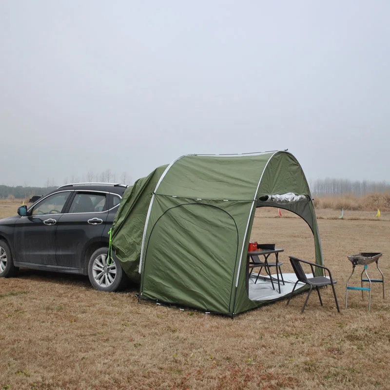 SUV Car Rear Tent Bicycle Storage Tent Outdoor Camping Hiking Multipurpose Large Waterproof Canopy Sun Shade Car Trunk