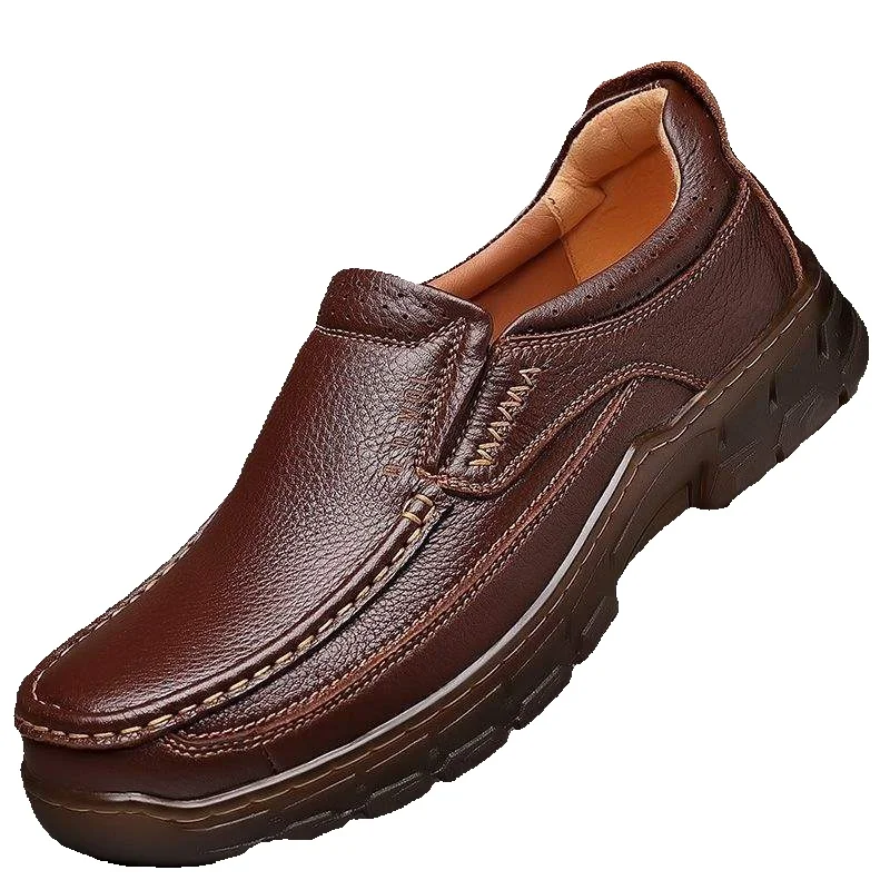 European Warm Series Tero Men's Autumn Winter Business Casual Leather Cowhide Sole Driving Shoes_vogvips.com
