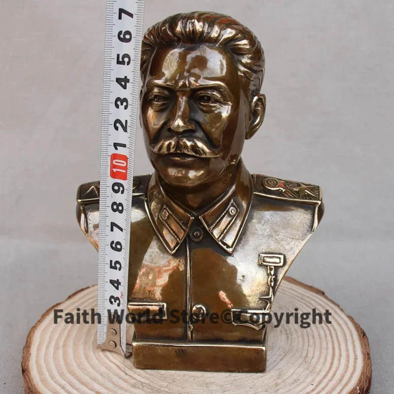 

TOP ART Collection -World War II Russia Great leader Stalin Joseph Vissarionovich Marxism-Leninism Retro bronze statue