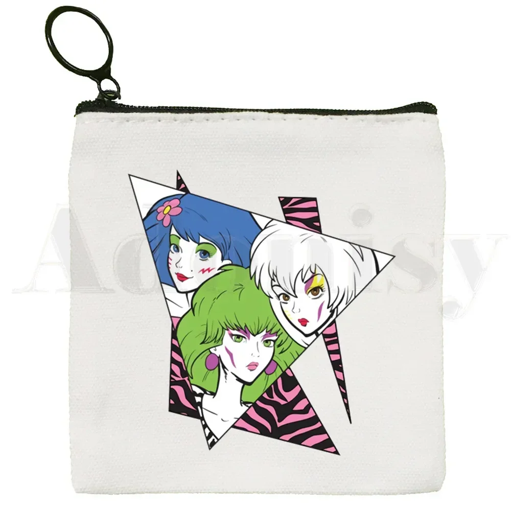 Jem And The Holograms Coin Purse Storage Card Key Bag Coin Clutch Zipper Key Bag coin purse coin wallet