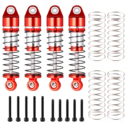 YEAHRUN Premium Aluminum Alloy Shock Absorbers for RC Crawler Car Upgrade (36mm Red)