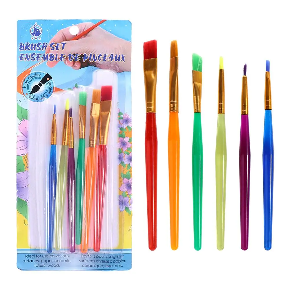 Paint Brushes Art Brush for Acrylic Oil Watercolor Artist Professional Painting Kits 6pcs/set paint brush set