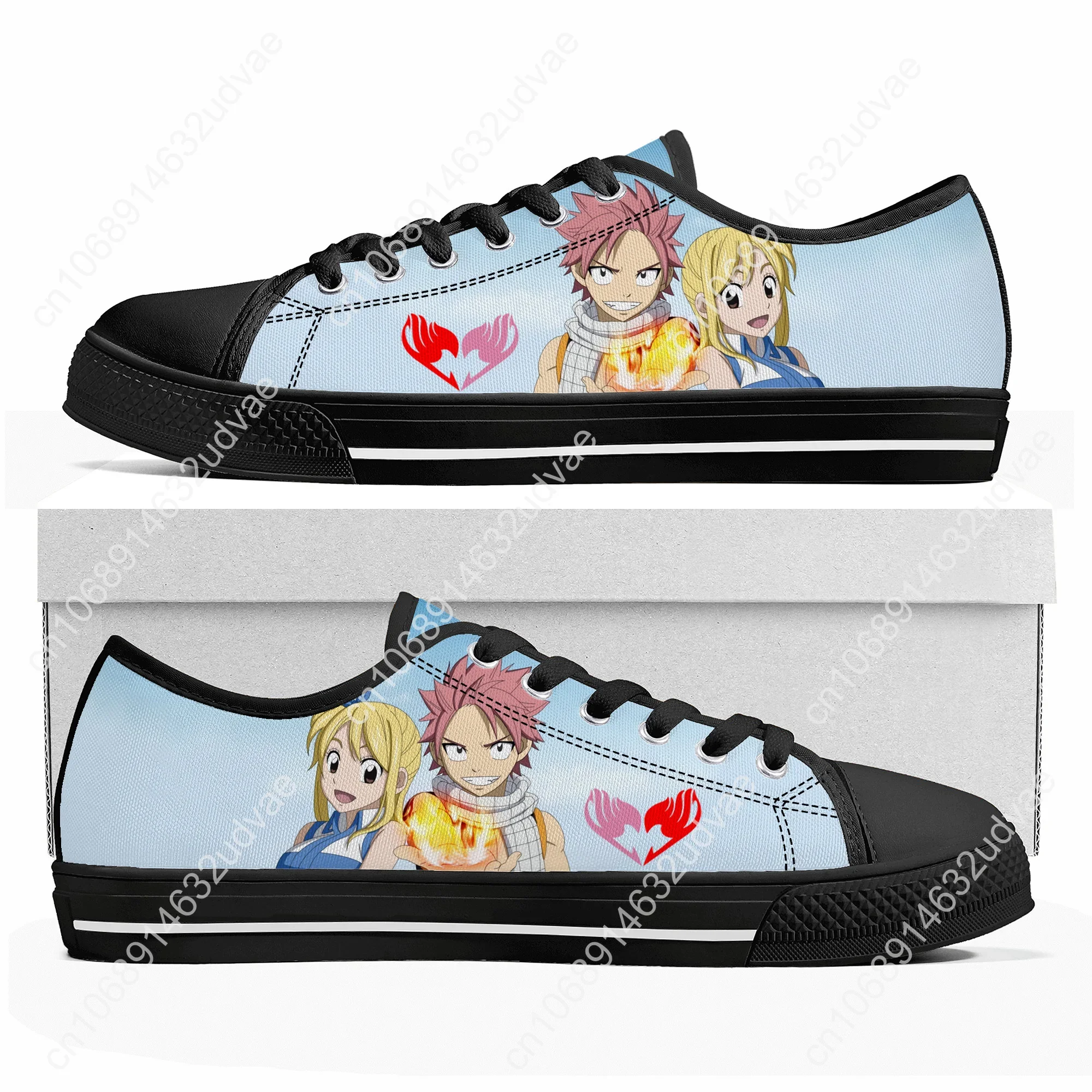F-Fairy T-Tail Natsu Dragneel Low Top Sneakers Mens Womens Teenager Canvas High Quality Sneaker Casual Couple Shoes Custom Shoe