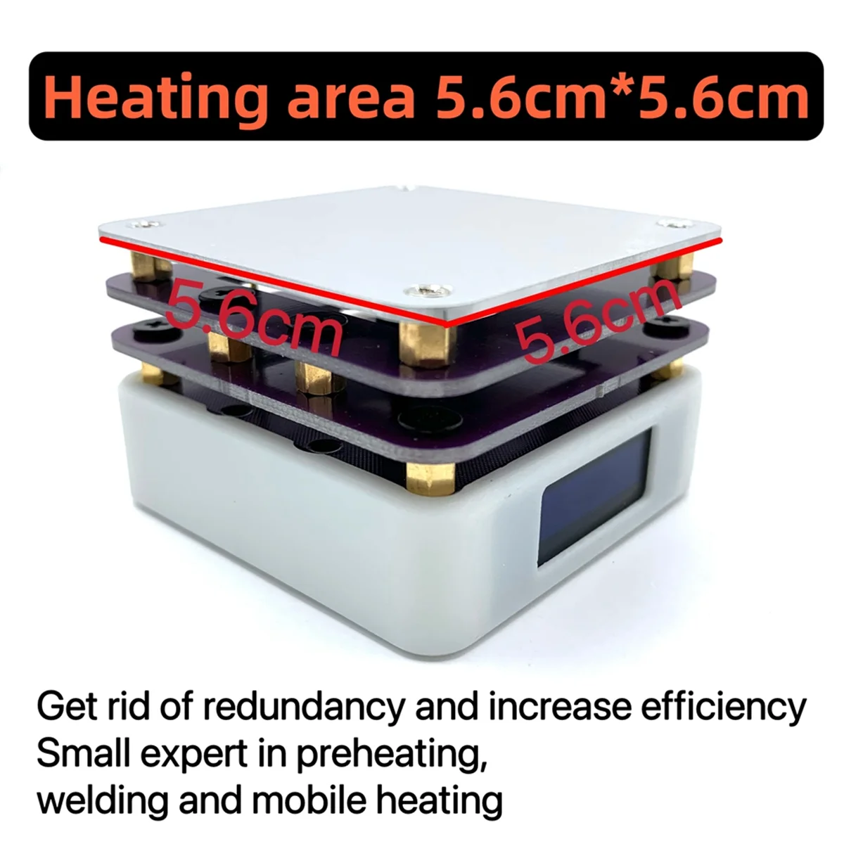 [재고] MHP30 미니 핫 플레이트 PCB SMD 보드 납땜 플레이트 조정 가능한 일정한 온도 가열 도구 예열 스테이션