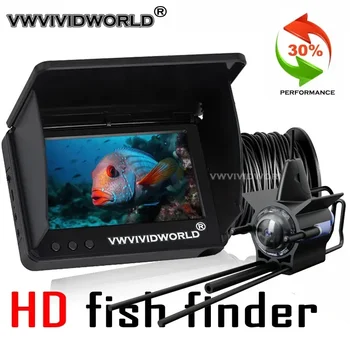 수중 220 ° HD UHD 낚시 카메라, 야간 투시경 어군 탐지기, 5.0 인치 4.3 인치 IPS LCD 디스플레이, 긴 내구성, 낚시 도구