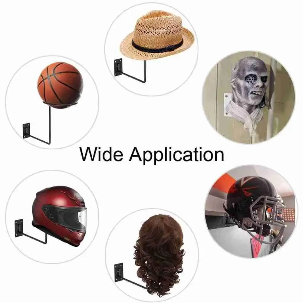 Hat Cap Storage Display Holder Rack Helmet Stand Organizer Cargo Hanger Wall Net Mounted C8Q9 motorcycle helmet display stand holder helmet support pads donuts rings support