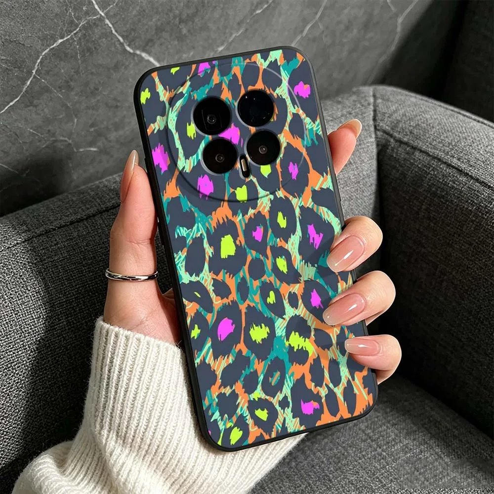 Leopard Print Brown Black Phone Case